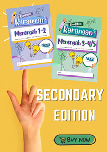 Secondary Edition: Kompilasi Karangan Menengah 1 - 2 | 3 - 5 & Lampiran kerja & Contoh Jawapan